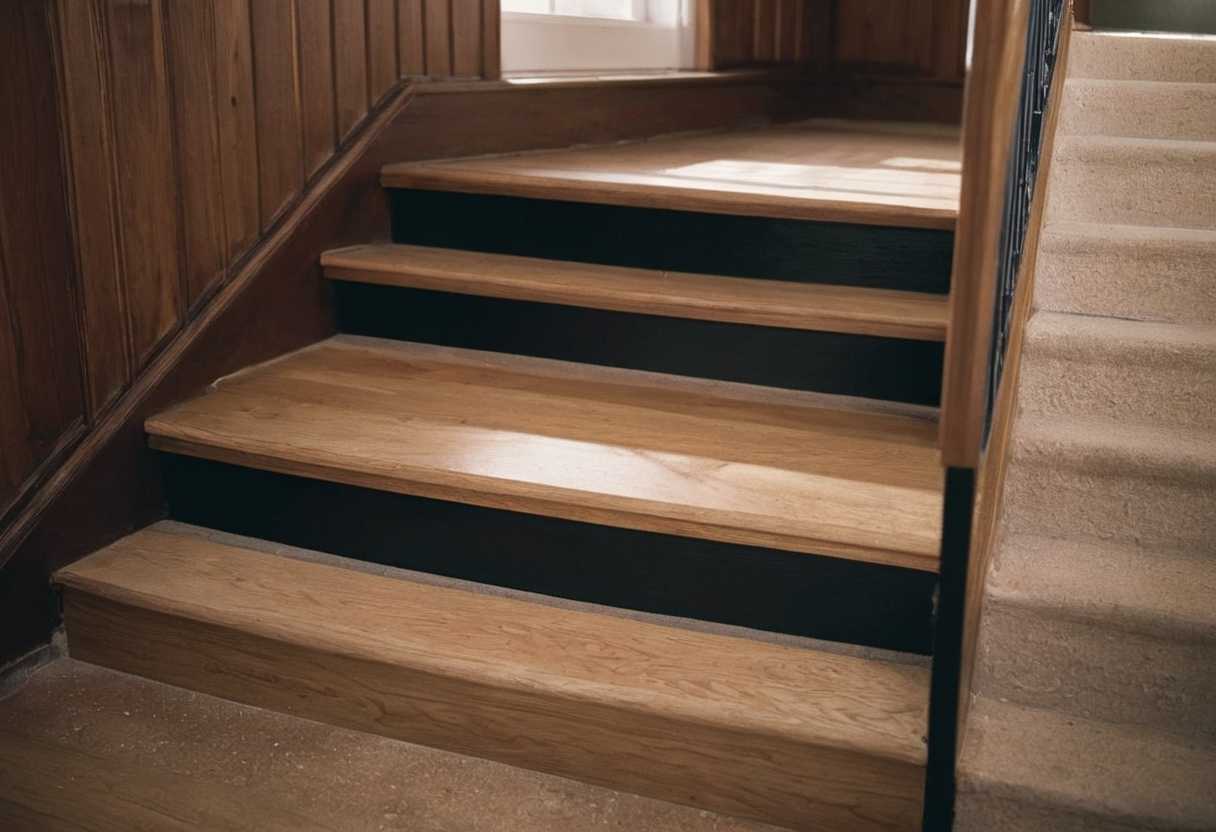 Comment réussir la réparation de votre marche d&rsquo;escalier et l&rsquo;application du vernis pour un rendu impeccable